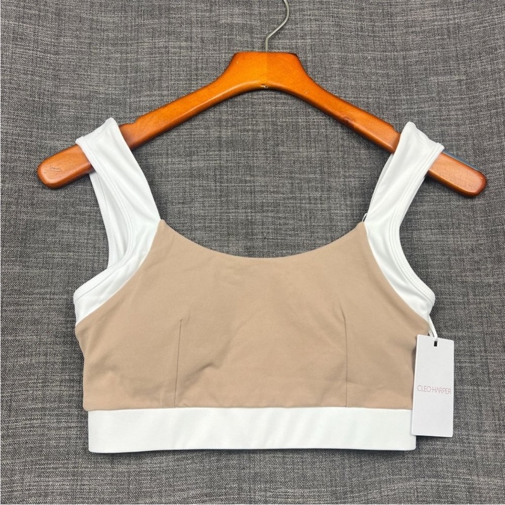 NWT Cleo Harper Layne Latte Women's Activewear Bra Bralet Sz XS